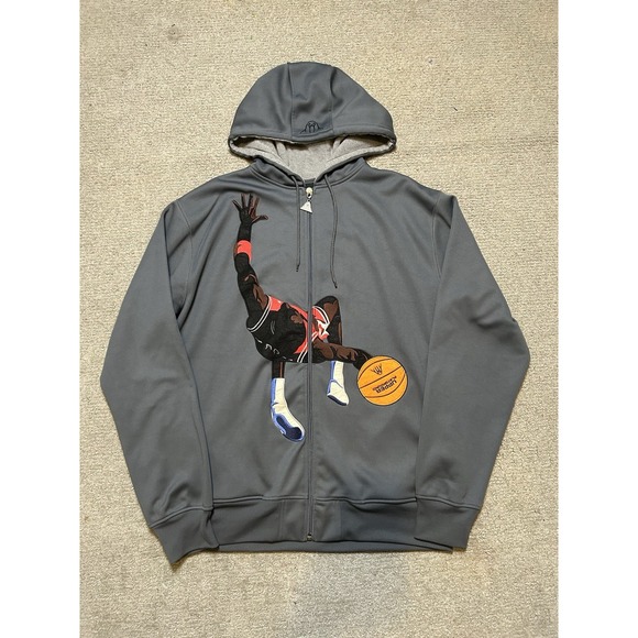 Upper Playground Other - Upper Playground Michael Jordan Bulls Full Zip Hoodie Size XL Fits Like XL Rare